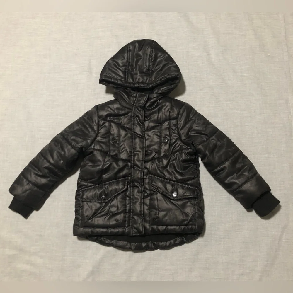 Urban Republic Girls Black Quilted Puffer Jacket Size S (4)